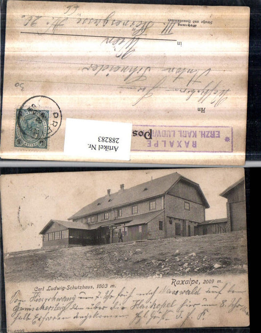 288283,Raxalpe Karl Ludwig-Haus Berghütte b. Prein