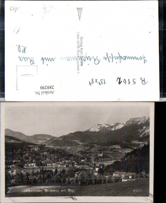 288290,Reichenau an d. Rax Totale Bergkulisse
