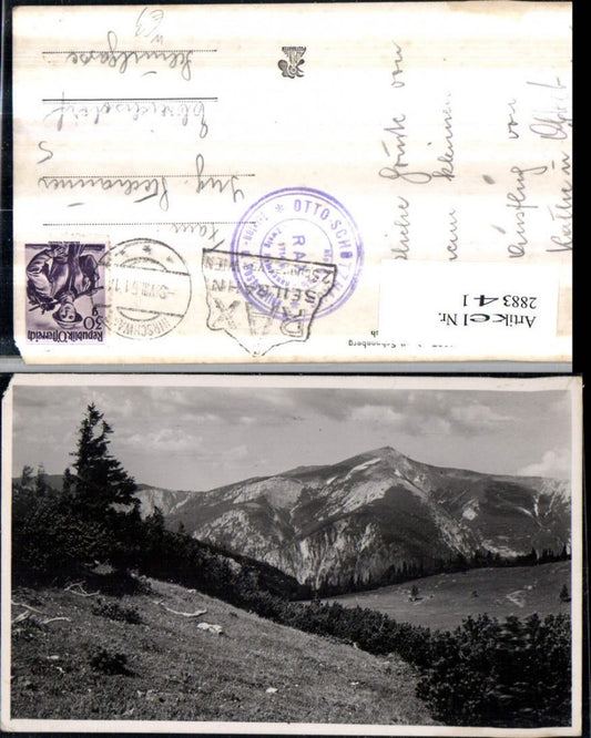 288341,Raxplateau m. Schneeberg Bergkulisse b. Reichenau
