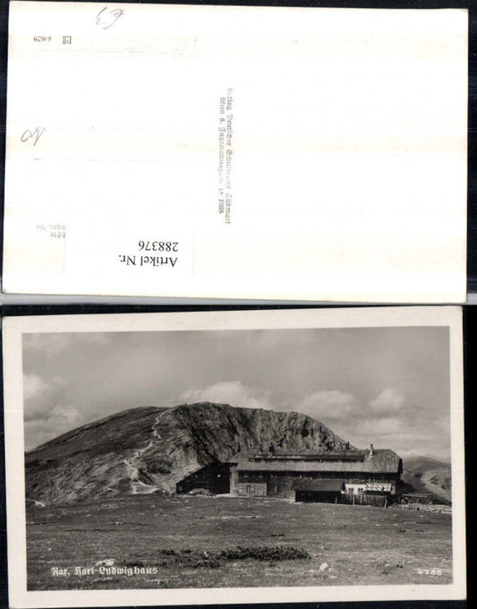 288376,Rax Karl Ludwig-Haus Berghütte Bergkulisse b. Prein