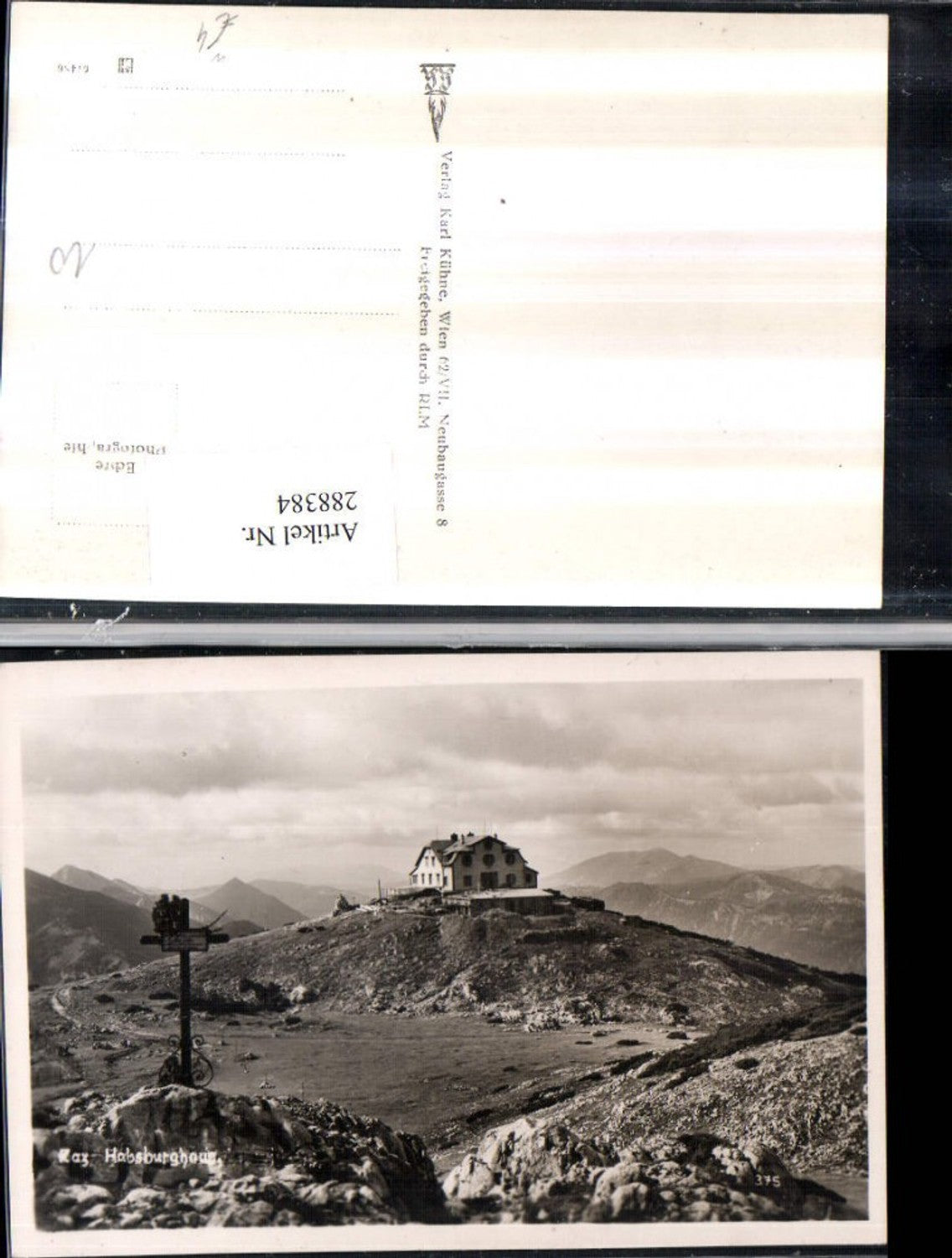 288384,Rax Habsburghaus Berghütte Bergkulisse b. Nasswald Schwarzau