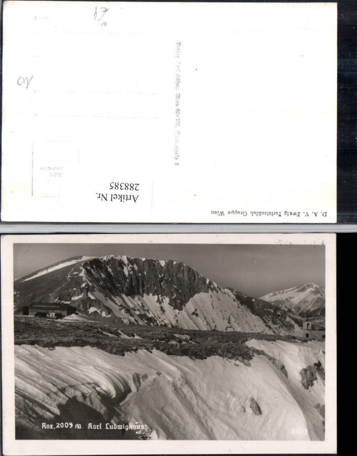288385,Rax Karl Ludwig-Haus Berghütte Bergkulisse b. Prein