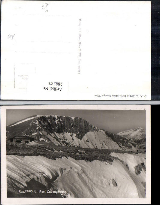 288385,Rax Karl Ludwig-Haus Berghütte Bergkulisse b. Prein