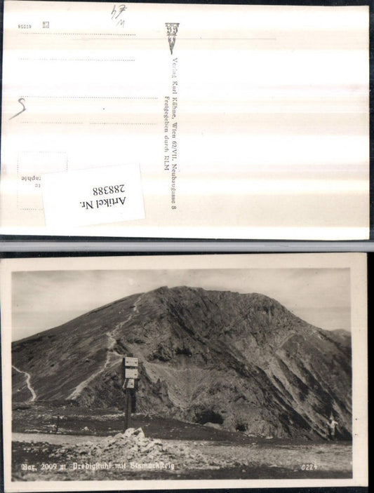 288388,Rax Predigstuhl m. Bismarcksteig Bergkulisse b. Prein