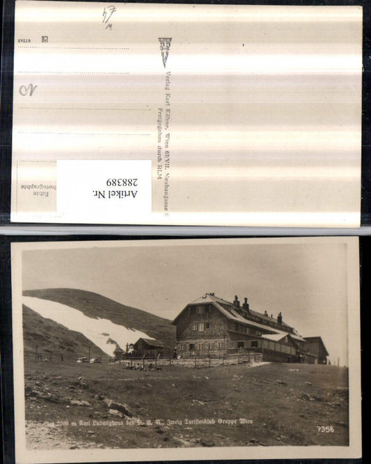 288389,Rax Karl Ludwig-Haus Berghütte b. Prein