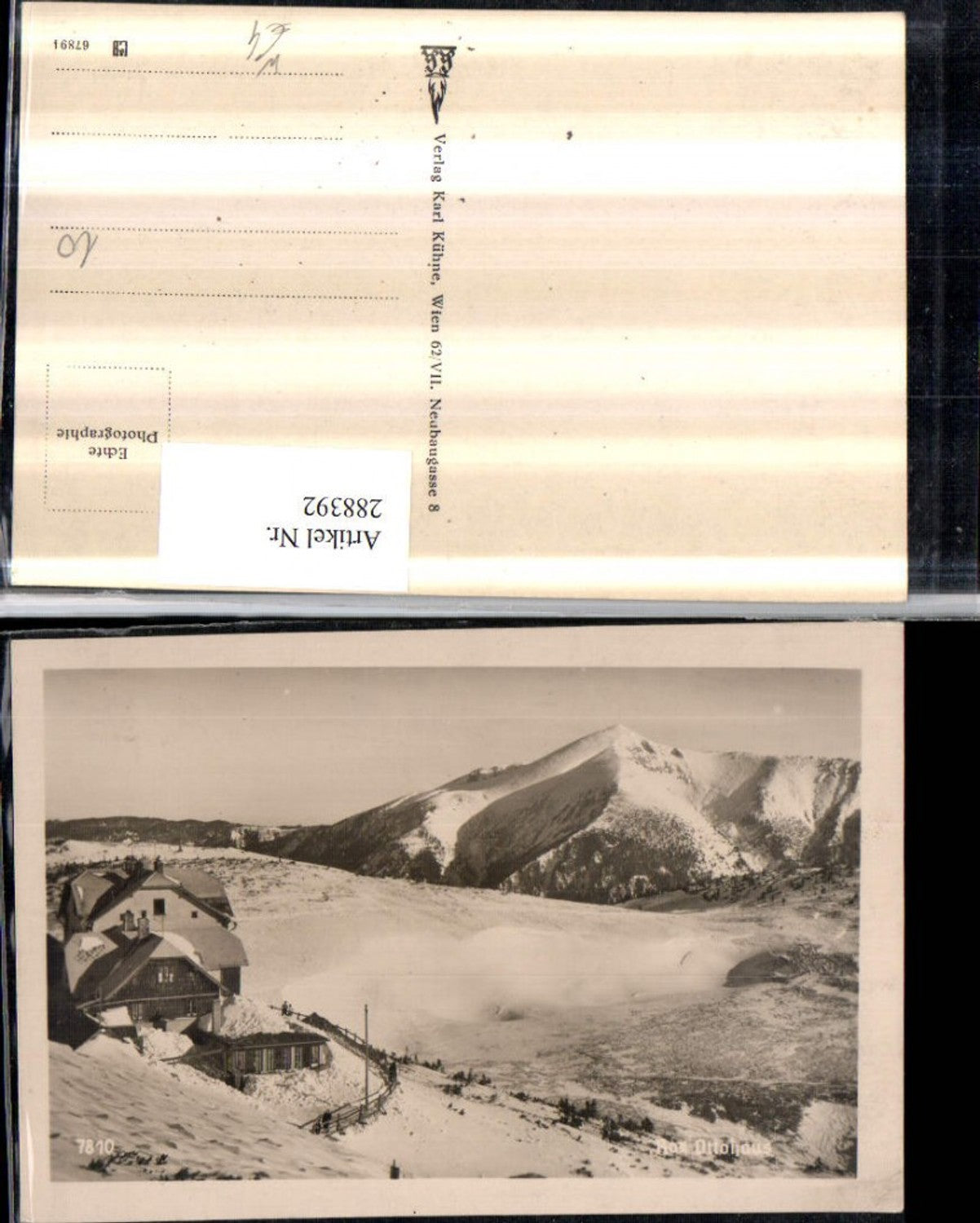 288392,Rax Ottohaus Berghütte Bergkulisse Winterbild b. Reichenau