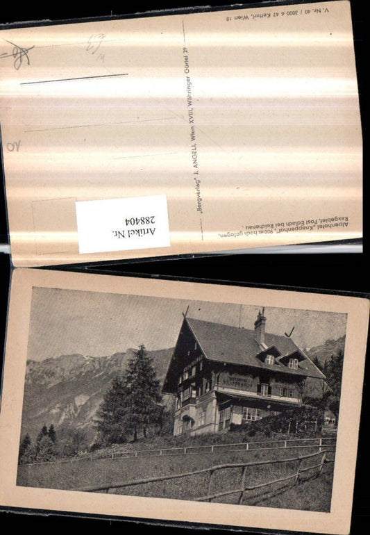 288404,Raxalpe Alpenhotel Knappenhof an d. Rax b. Edlach Bergkulisse