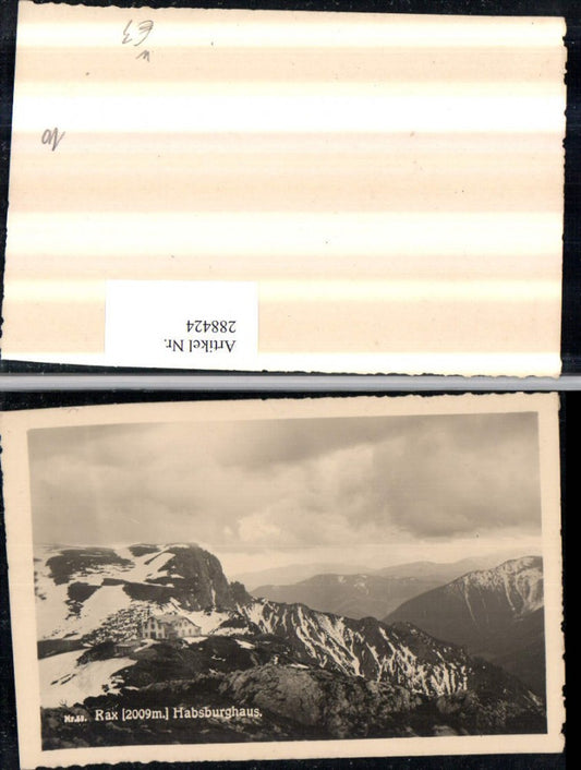 288424,Rax Habsburghaus Berghütte Bergkulisse b. Nasswald Schwarzau