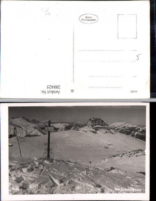 288425,Rax Habsburghaus Berghütte Bergkulisse Winterbild b. Nasswald Schwarzau