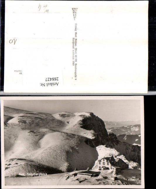288427,Rax Habsburghaus Berghütte Bergkulisse Winterbild b. Nasswald Schwarzau