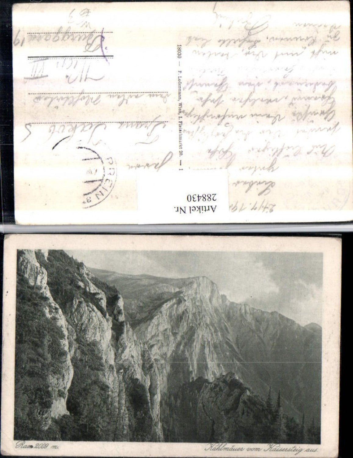 288430,Rax Kahlmäuer vom Kaisersteig aus Bergkulisse b. Nasswald Schwarzau
