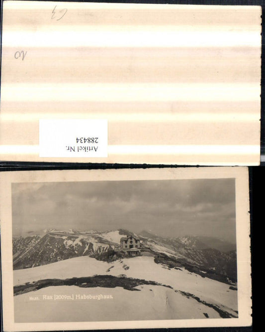 288434,Rax Habsburghaus Berghütte Bergkulisse b. Nasswald Schwarzau