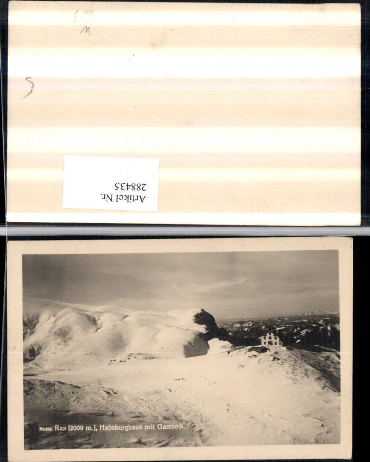 288435,Rax Habsburghaus Berghütte m. Gamseck Bergkulisse b. Nasswald Schwarzau