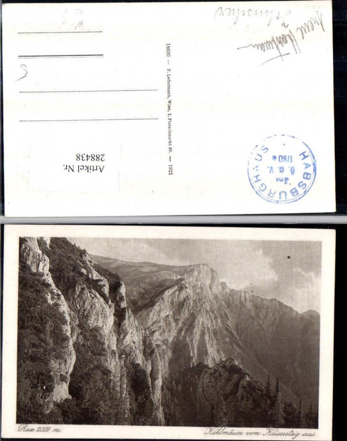 288438,Rax Kahlmäuer vom Kaisersteig aus Bergkulisse b. Nasswald Schwarzau