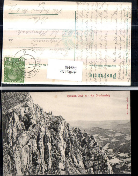 288448,Raxalpe Am Gretchensteig Bergkulisse b. Reichenau