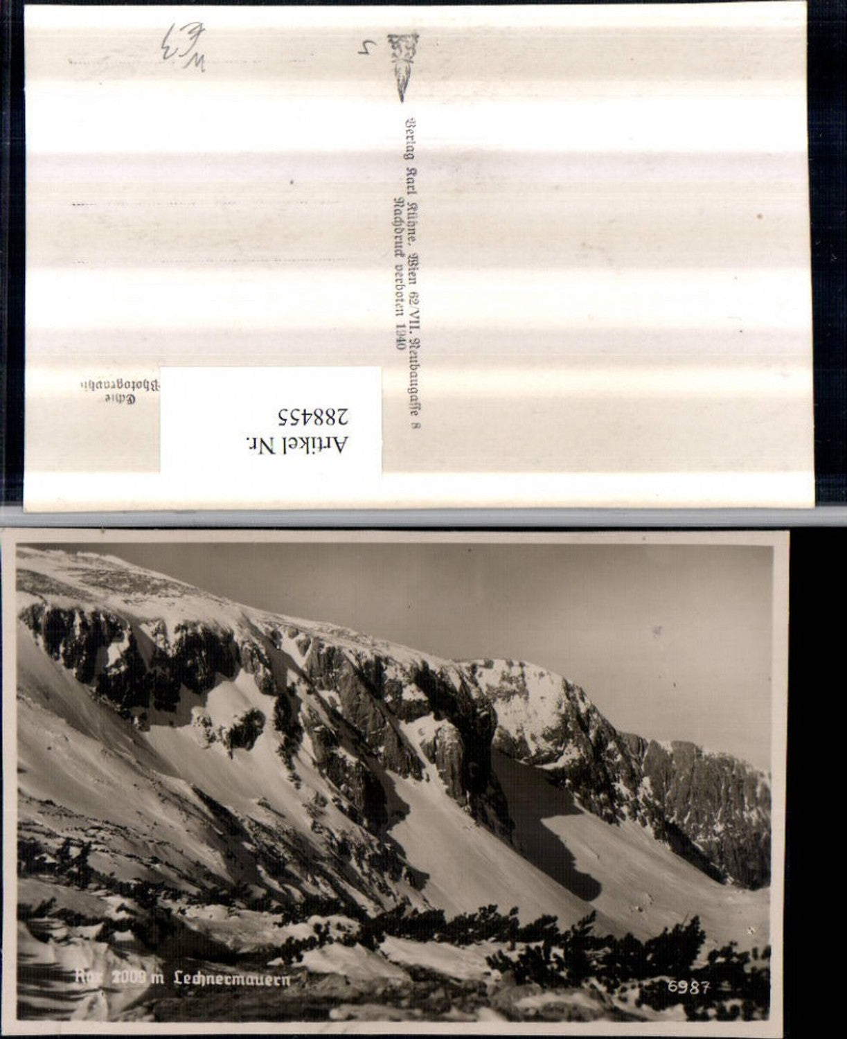 288455,Rax Lechnermauern Bergkulisse Winterbild b. Reichenau