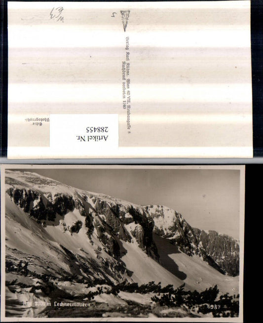 288455,Rax Lechnermauern Bergkulisse Winterbild b. Reichenau