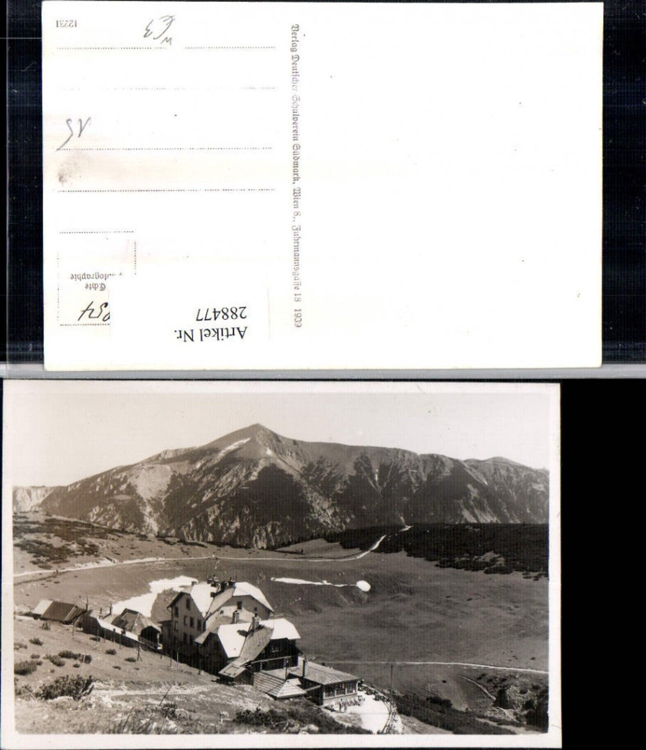 288477,Rax Habsburghaus Berghütte Bergkulisse b. Nasswald Schwarzau