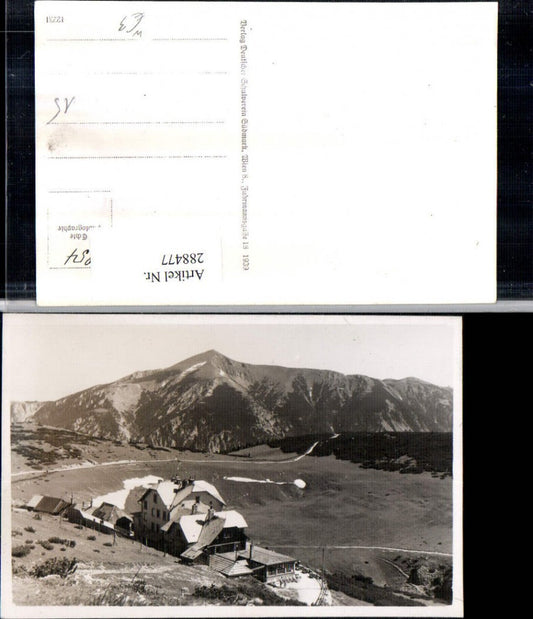 288477,Rax Habsburghaus Berghütte Bergkulisse b. Nasswald Schwarzau