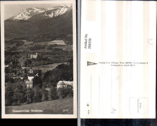 288558,Reichenau an d. Rax Teilansicht Bergkulisse