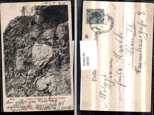 288563,Rax Große Leiter in d. Teufelsbadstube b. Reichenau