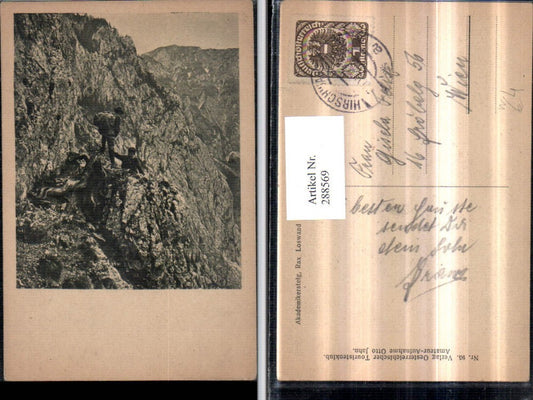 288569,Rax Akademikersteig Loswand Bergkulisse b. Reichenau Bergsteiger
