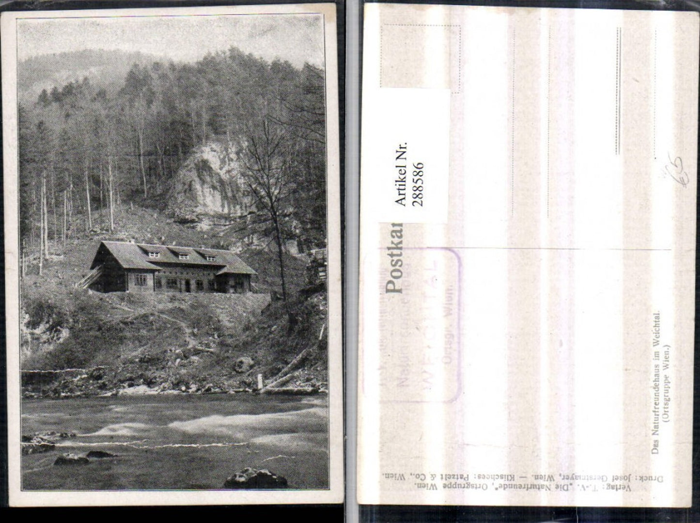 288586,Das Naturfreundehaus im Weichtal b. Hirschwang an d. Rax