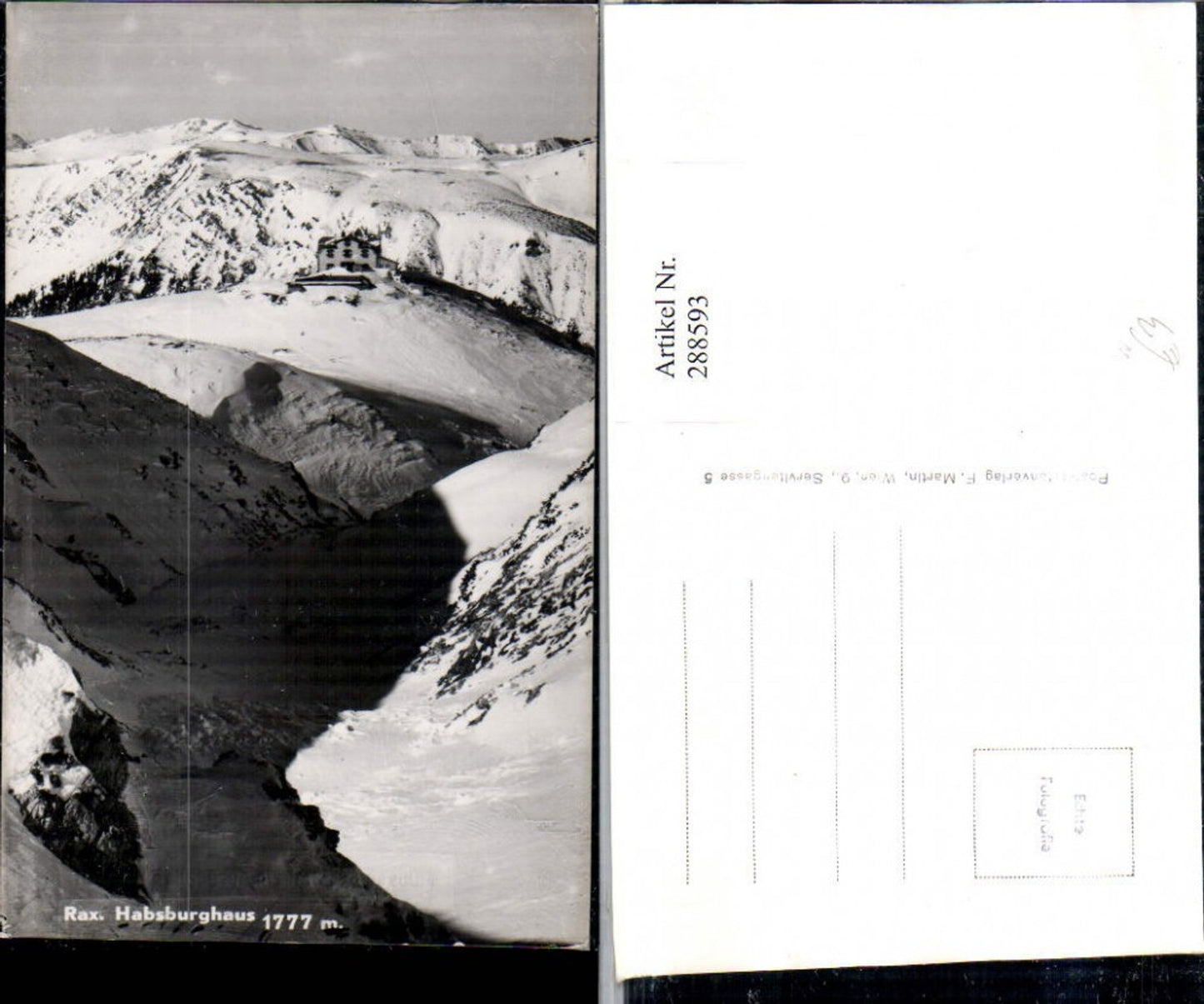288593,Rax Habsburghaus Berghütte Bergkulisse Winterbild b. Nasswald Schwarzau