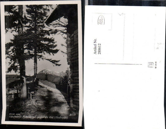288612,Blick v. Schutzhaus Pinkenkogel b. Semmering geg. Rax Heukuppe