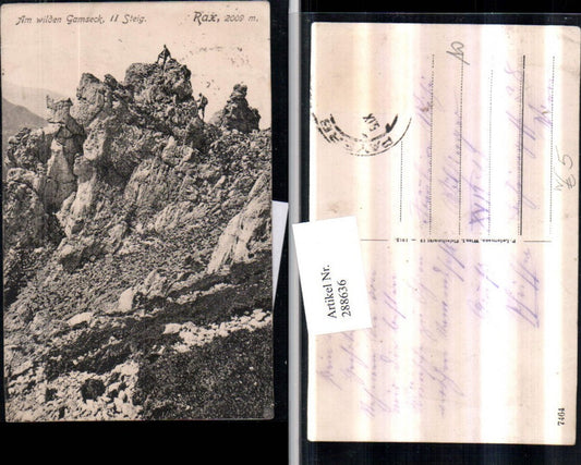 288636,Rax Am wilden Gamseck Steig b. Reichenau Bergsteiger