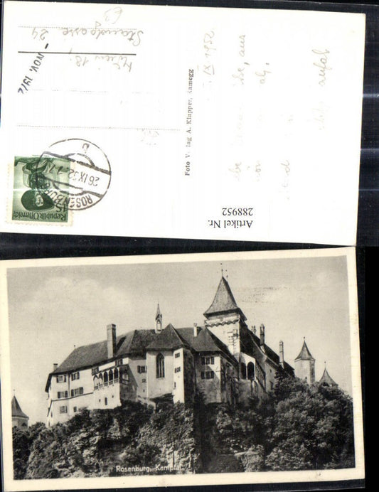 288952,Rosenburg Kamptal Rosenburg-Mold Schloss 1952