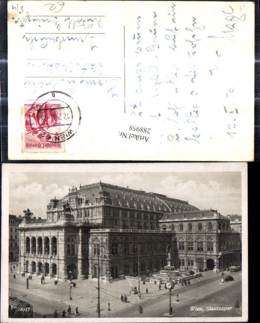 288958,Foto Ak Wien Staatsoper Oper 1950