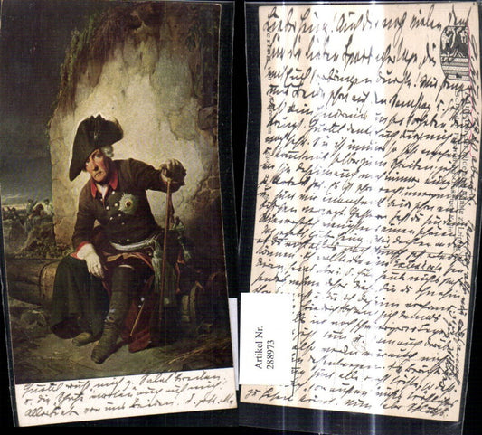 288973,Künstler Ak Schrader Friedrich d. Große n. Kollin Uniform Adel Monarchie