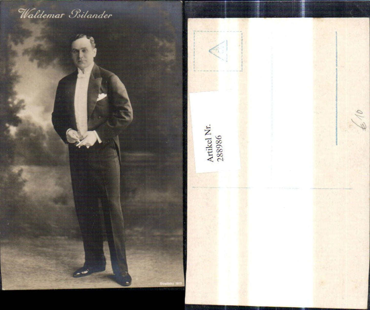 288986,Schauspieler Valdemar Psilander Waldemar Psilander