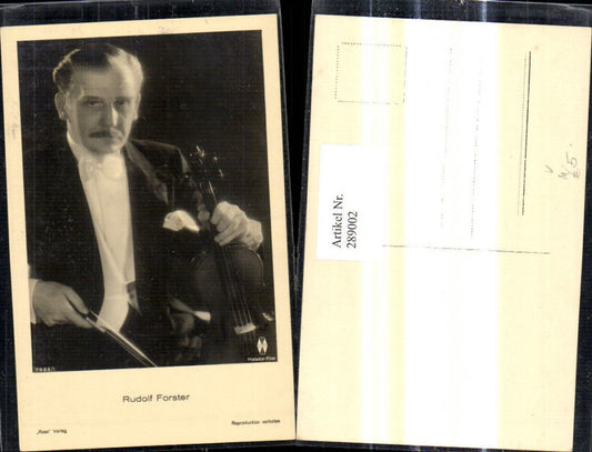 289002,Schauspieler Rudolf Forster m. Geige pub Ross 7022/1