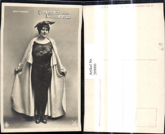 289006,Schauspielerin Betty Fischer i. Das haben die Mädchen so gerne