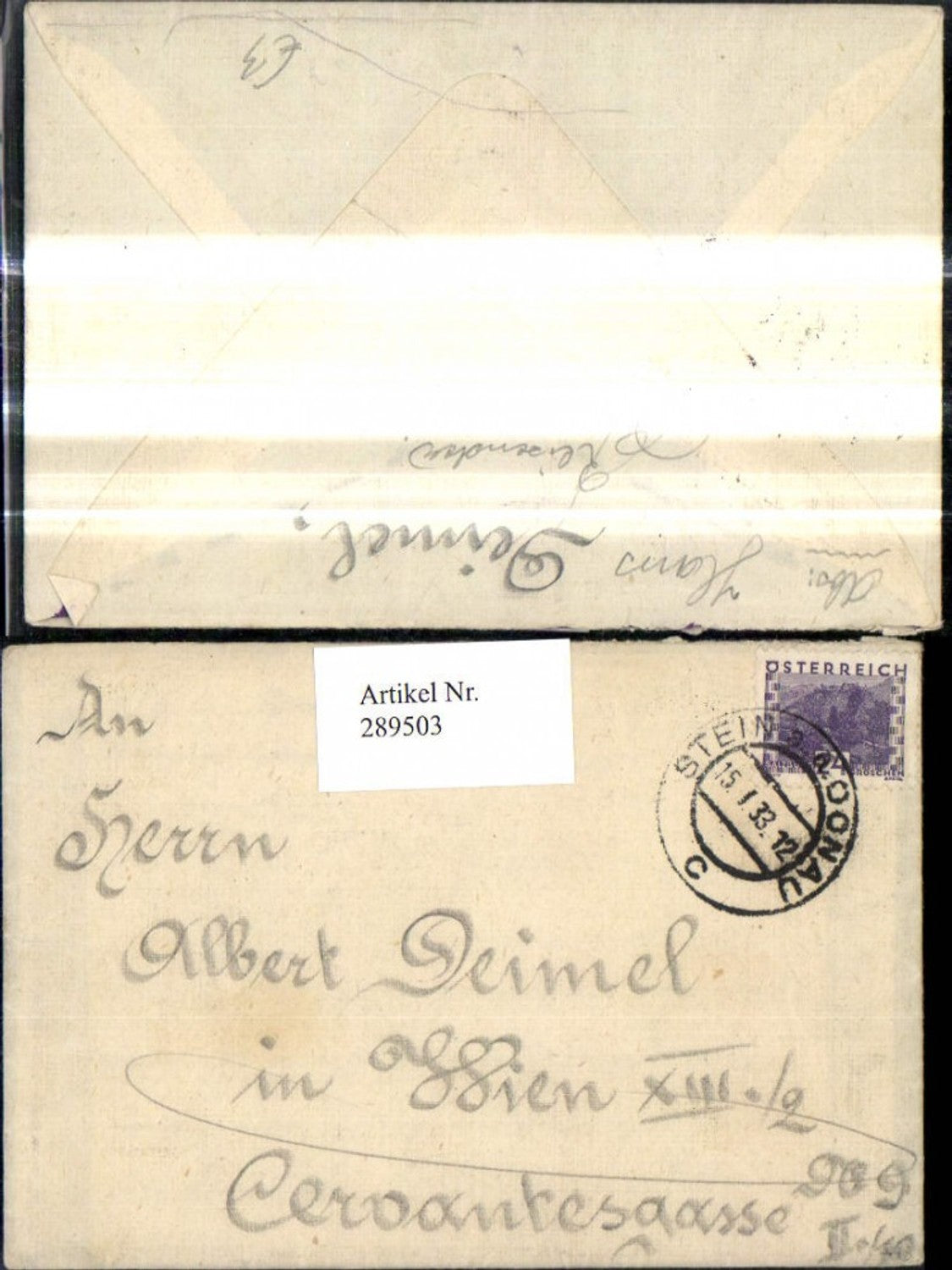Alte Ansichtskarte – Old Postcard