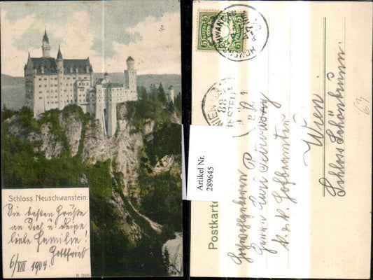 289645,Schloss Neuschwanstein 1904