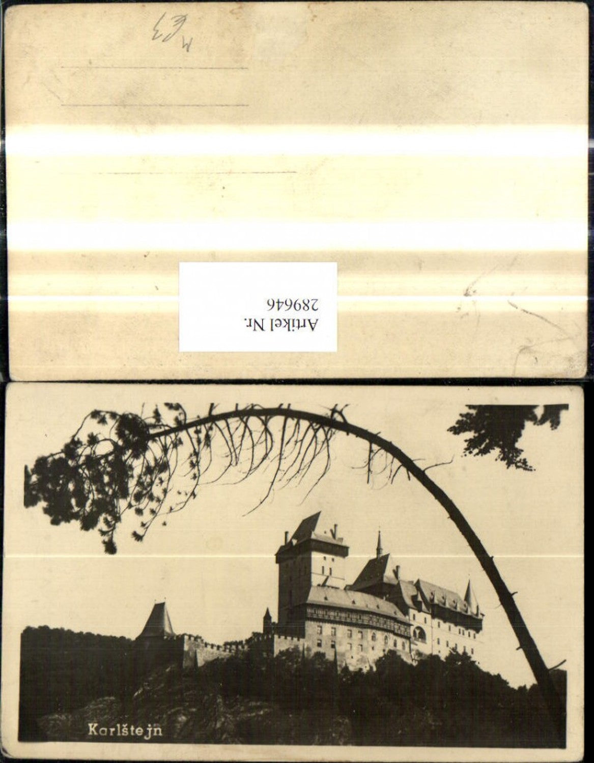289646,Foto Ak Karlstejn Burg