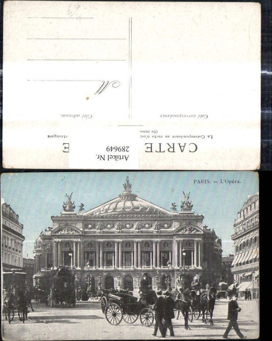 289649,Paria L Opera Oper Kutsche