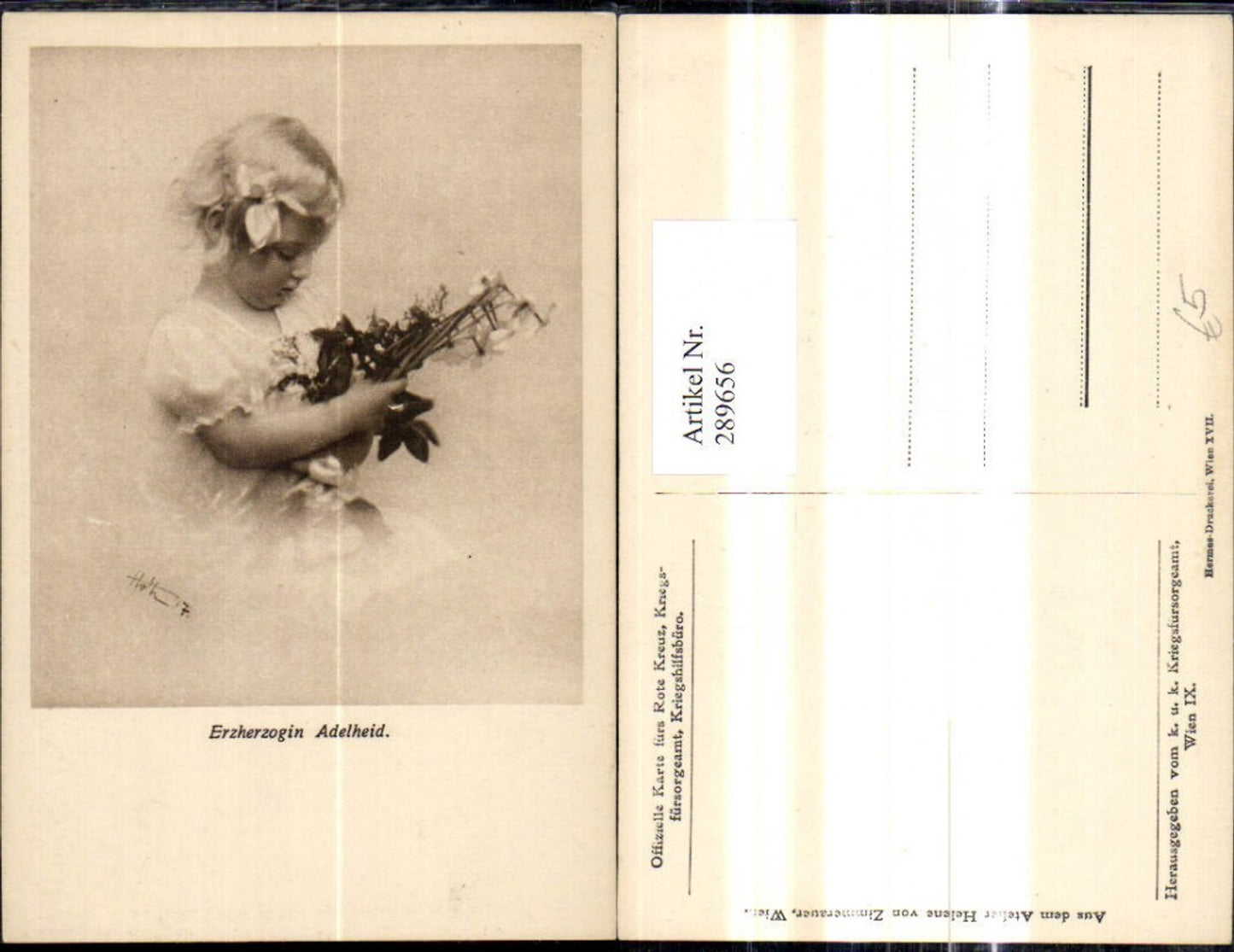 289656,Künstler Ak Erzherzogin Adelheid Adel Monarchie