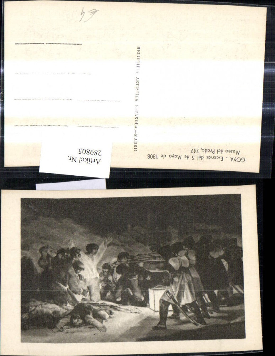 289805,Künstler Ak Goya Escenas del 3 de Mayo de 1808