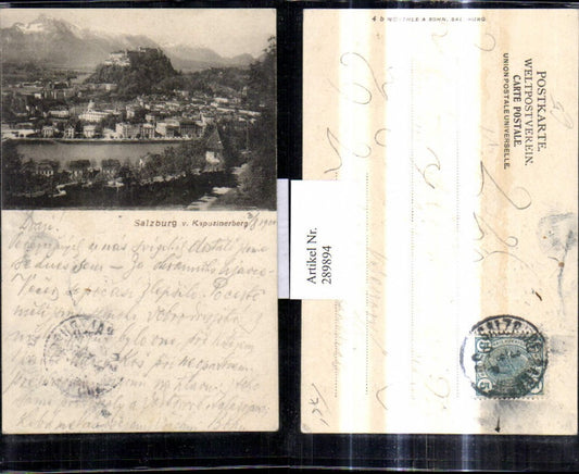 289894,Salzburg v. Kapuzinerberg Ansicht 1907