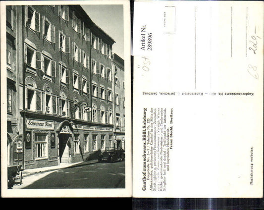 289896,Salzburg Gasthof z. schwarzen Rößl Bergstraße