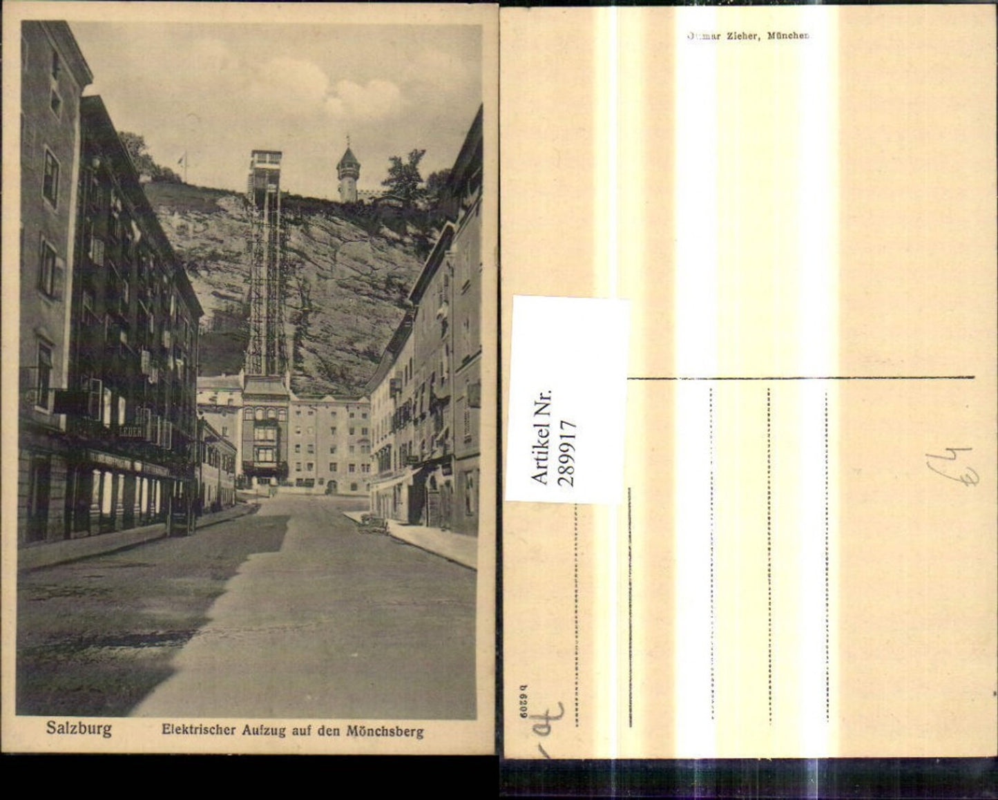 289917,Salzburg Elektrischer Aufzug a.d . Mönchsberg