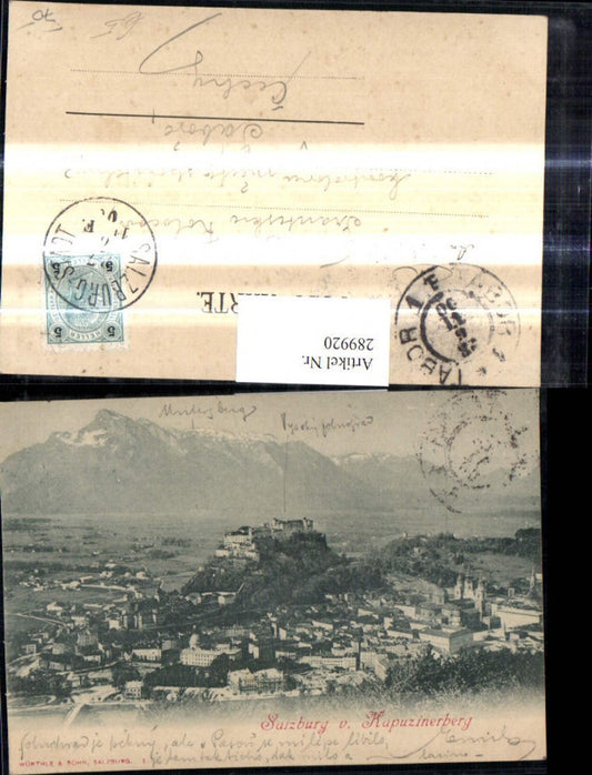 289920,Salzburg v. Kapuzinerberg Festung Hohensalzburg