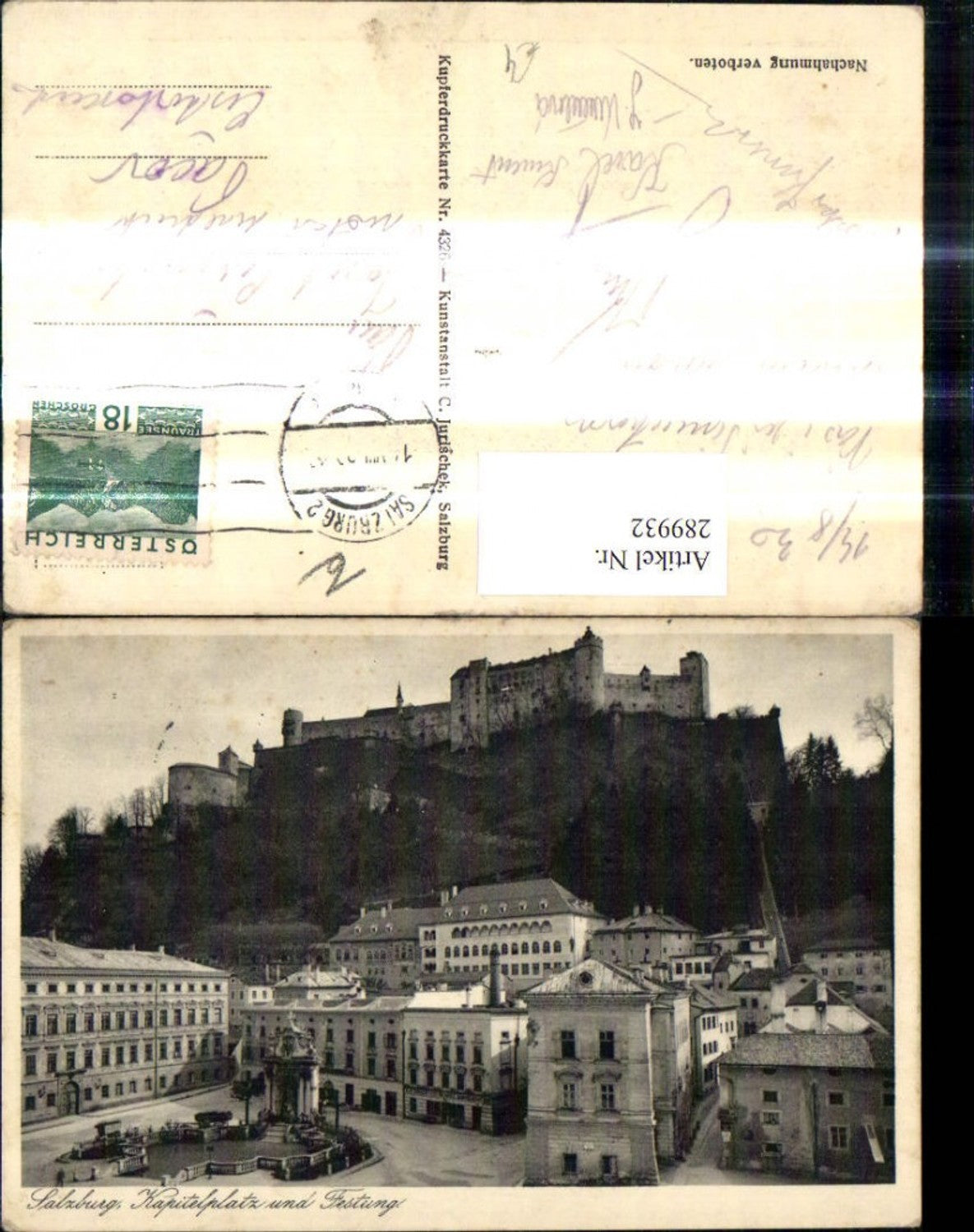 289932, Salzburg Kapitelplatz and Fortress
