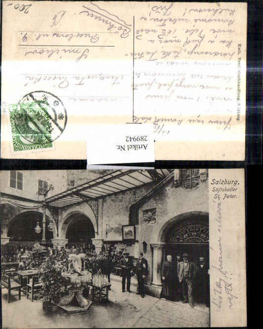 289942,Salzburg Stiftskeller St Peter Innenansicht