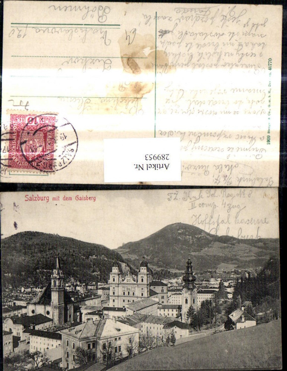 289953,Salzburg m. d. Gaisberg pub Stengel Co 40770