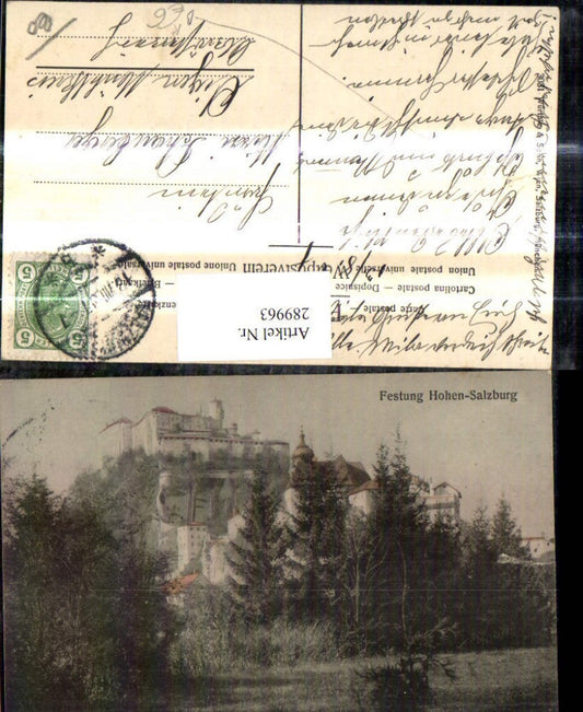 289963,Künstler Ak Salzburg Festung Hohensalzburg